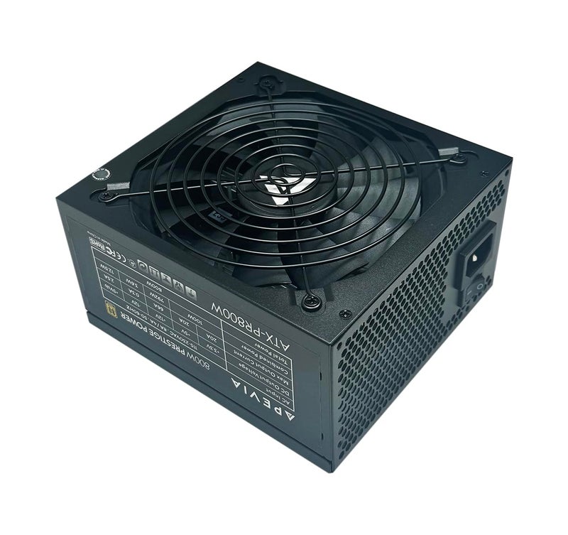 APEVIA مزود طاقة ألعاب ATX-PR800W Prestige 800W معتمد 80+ ذهبية، متوافق مع RoHS، PFC نشط - Image 1